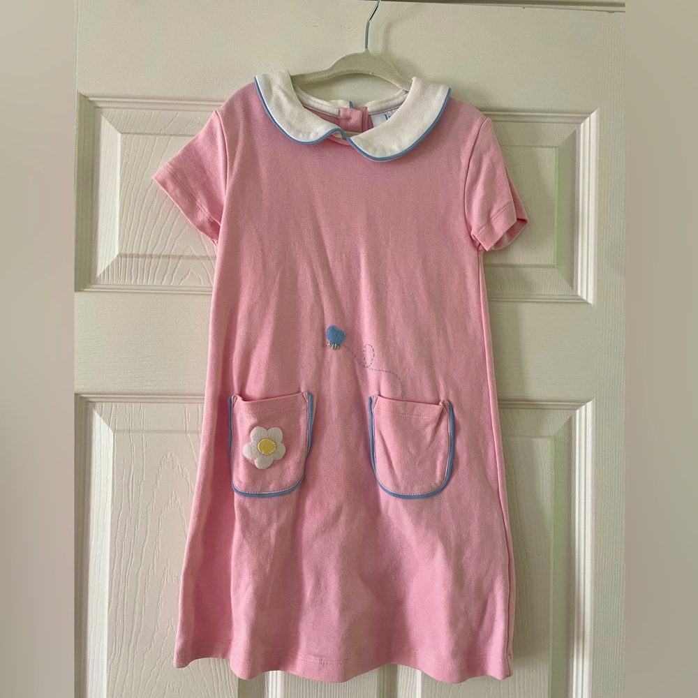 Girls Little English Dress in Pink